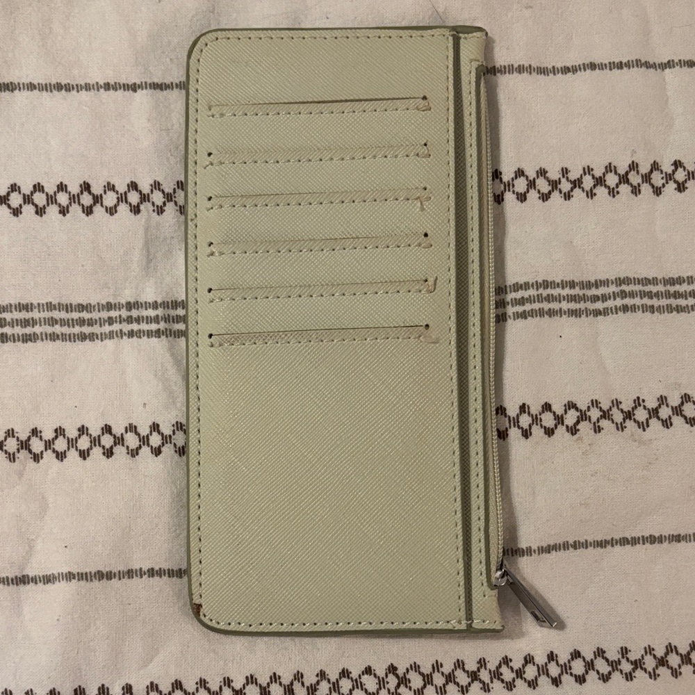 A New Day Light Green Card Holder/Wallet